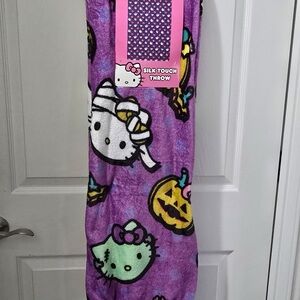 Hello Kitty Purple Silk Touch Throw Blanket